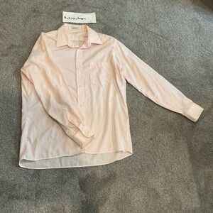 Christian Dior Men's Button-Up Shirt Pink Striped 16.5 / 34-35